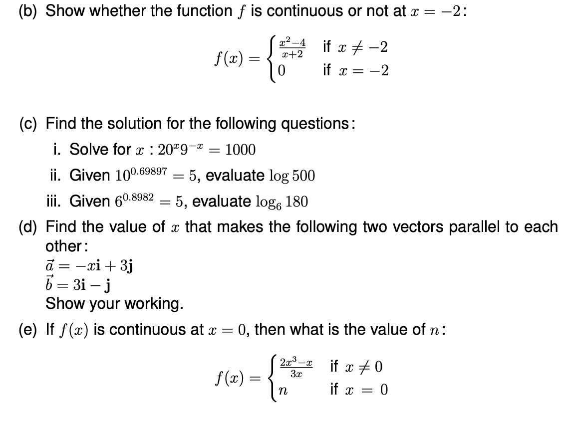 Solved (b) Show Whether The Function F Is Continuous Or Not | Chegg.com