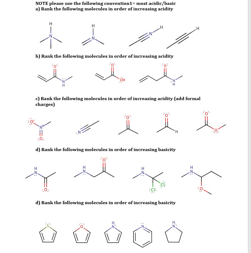 Solved NOTE please use the following convention 1= most | Chegg.com