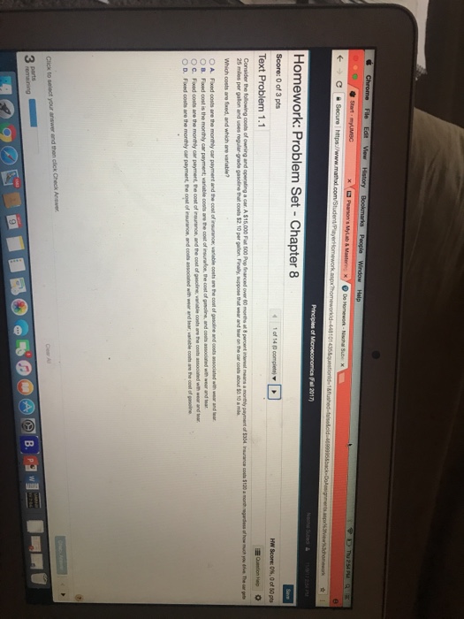 Solved Homework: Problem Set Chapter 8 Score: 0 of 3 pts HW | Chegg.com