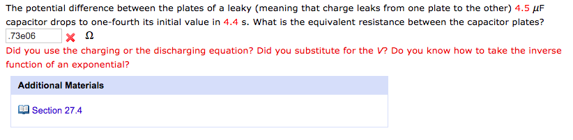 Solved The potential difference between the plates of a | Chegg.com