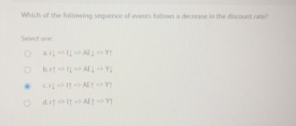 Solved Which of the following sequence of events follows a | Chegg.com