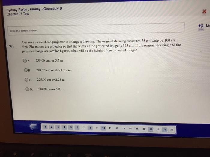 Solved Asia uses an overhead projector to enlarge a drawing.