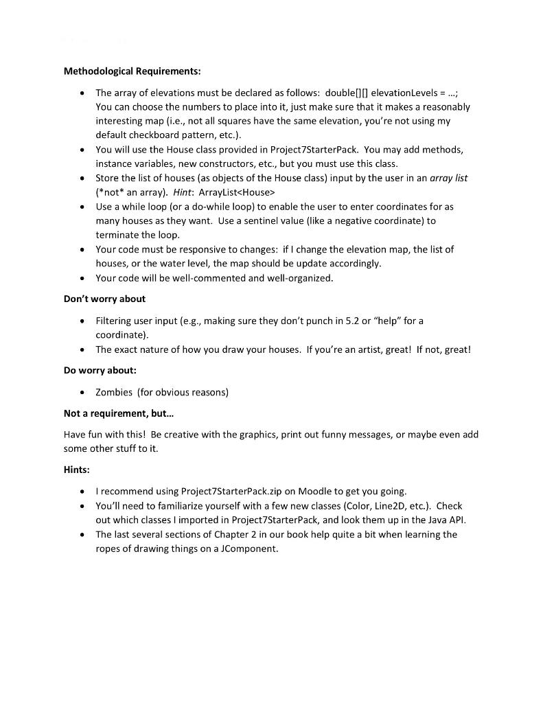 Programming Assignment #7: Higher Ground Your | Chegg.com