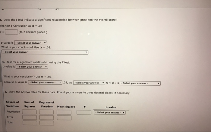 what is a significant t test score