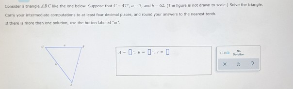 Solved Consider A Triangle A B C Like The One Below. Suppose | Chegg.com