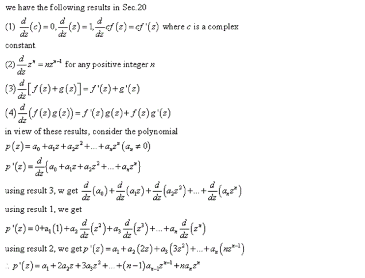 Solved 3. Using results in Sec. 20, show that (a) a | Chegg.com