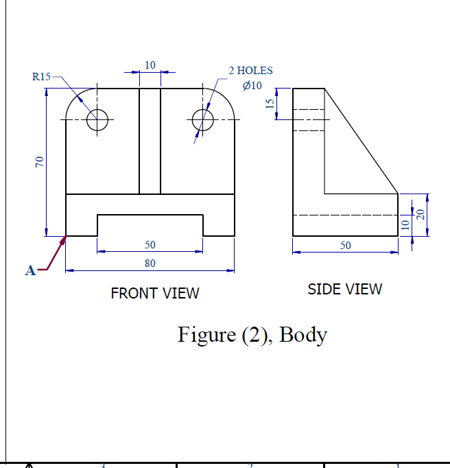 Solved Using Autocad Draw Top Views And Isometric For These | Chegg.com