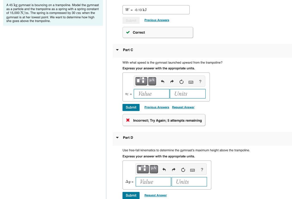 solved-w-0-13-kj-a-45-kg-gymnast-is-bouncing-on-a-chegg