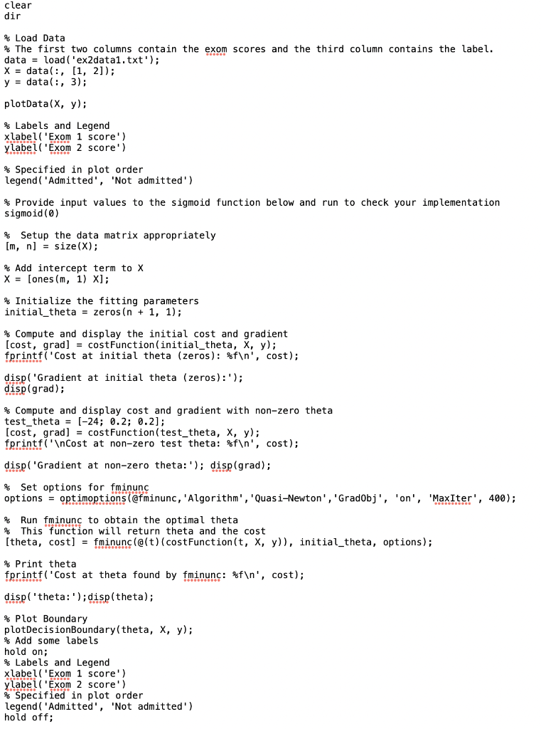 this is an explanation for a MATLAB code, I need you | Chegg.com