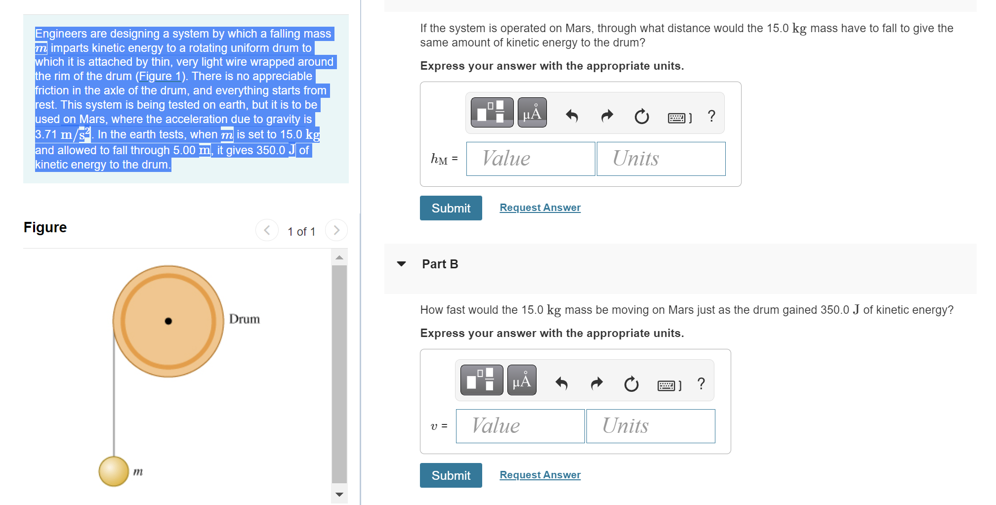 Solved Engineers Are Designing A System By Which A Falling Chegg