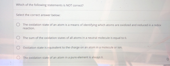 Which Of The Following Statement Is Not Correct Solved Which of the following statements is NOT correct? | Chegg.com