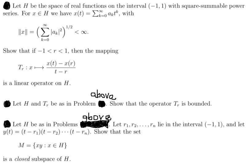 Let H Be The Space Of Real Functions On The Interv Chegg Com