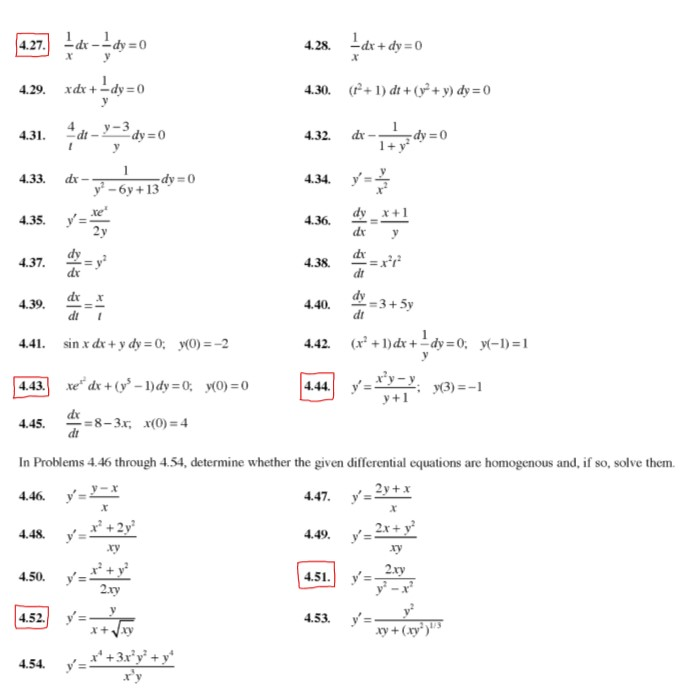 Solved solve the given differential equations or | Chegg.com