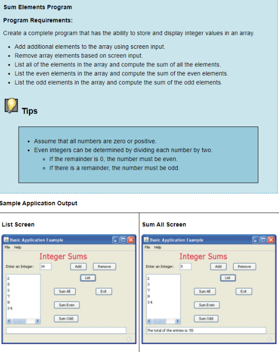 Java Netbeans Program that needs ArrayList. the | Chegg.com