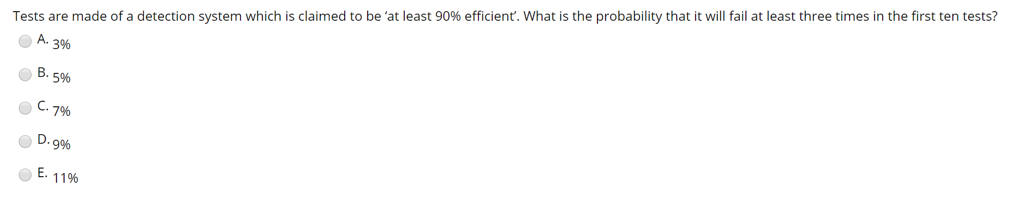 Solved Tests are made of a detection system which is claimed | Chegg.com