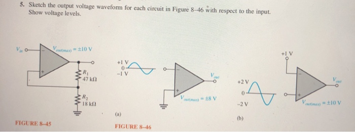 Solved 5. Sketch the output voltage waveform for each | Chegg.com