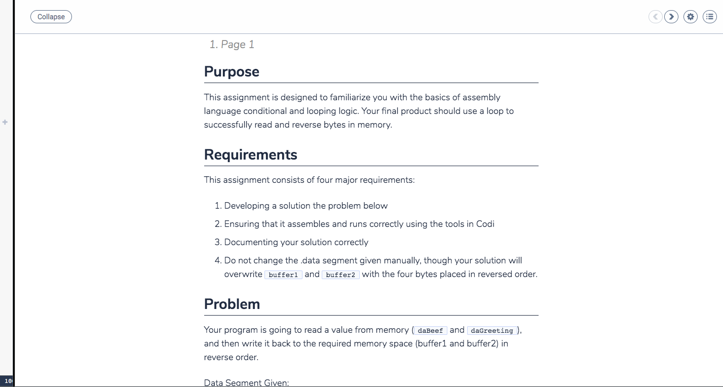 Please I need help on my Mars coding Codio, Assembly | Chegg.com