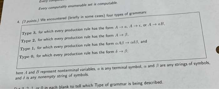 Solved Every Comp Every Computably Enumerable Set Is | Chegg.com