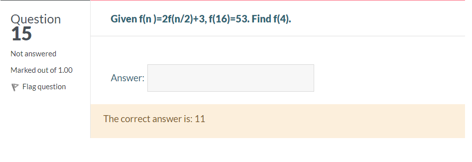 Solved Question 15 Not answered Marked out of 1.00 Flag | Chegg.com