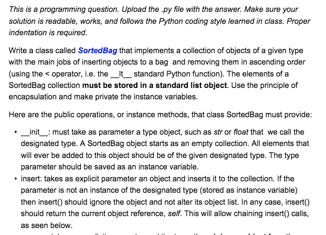 python variable – is a container or a reference ?... Solved This is a programming question. Upload the .py file | Chegg.com