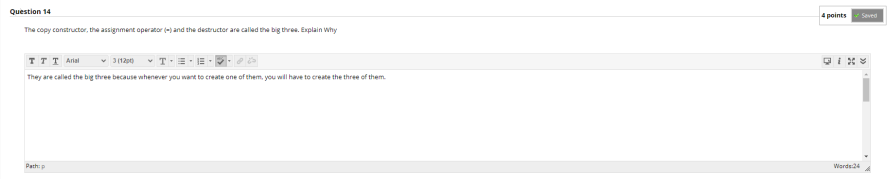 Solved Question 10 4 points A variable that stores an | Chegg.com