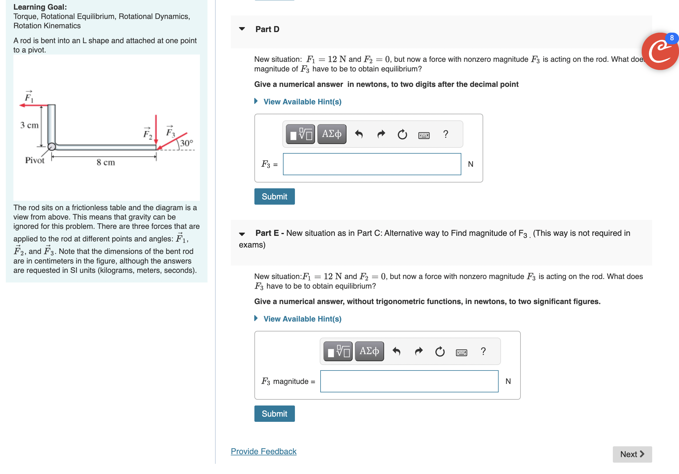 Solved Learning Goal Torque, Rotational Equilibrium,