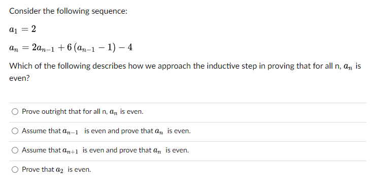 Solved Consider The Following Sequence: | Chegg.com