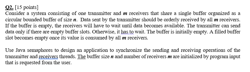 Solved Q2. [15 points] Consider a system consisting of one | Chegg.com