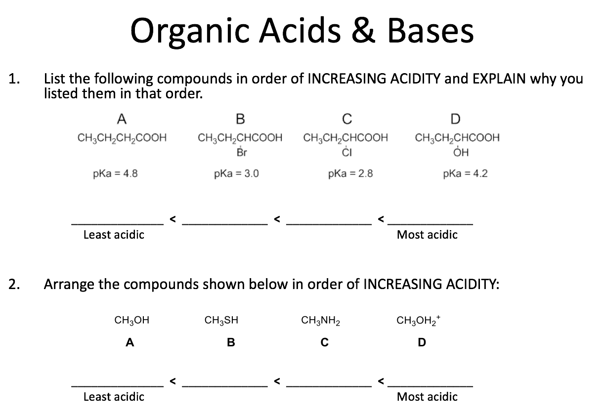 solved-organic-acids-bases-1-list-the-following-compounds-chegg