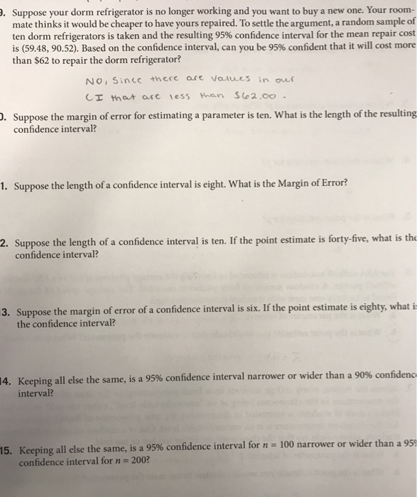 Solved . Suppose your dorm refrigerator is no longer working