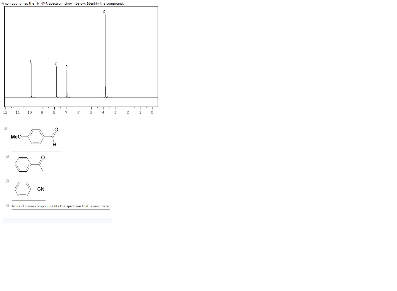 Solved A Compound Has The 1H NMR Spectrum Shown Below. | Chegg.com