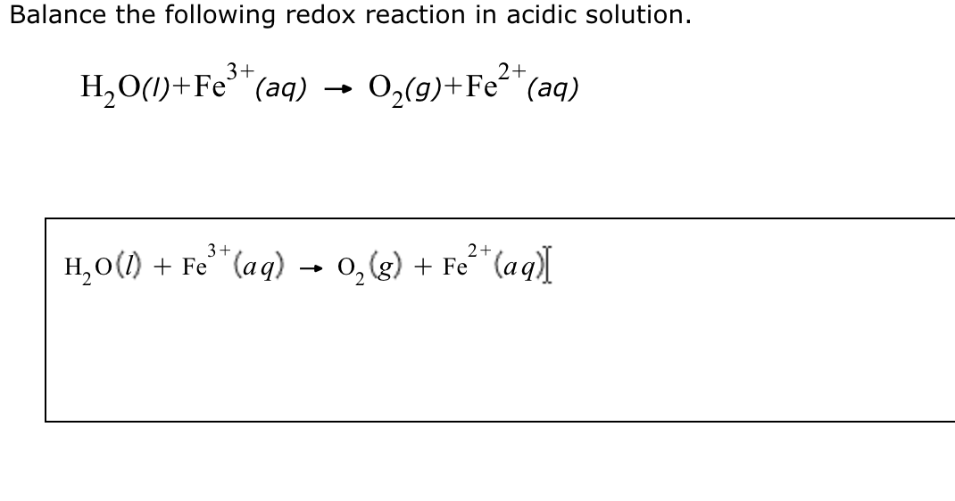 solved-balance-the-following-redox-reaction-in-acidic-chegg