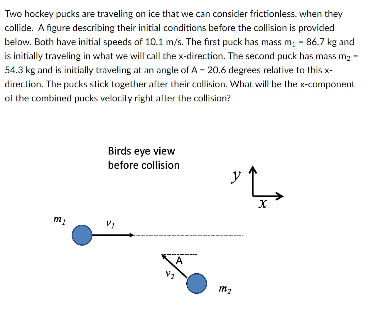 Solved Two hockey pucks are traveling on ice that we can