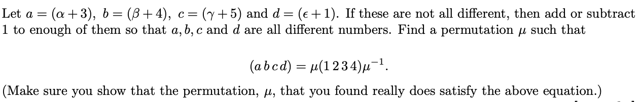 Solved Let A = (a +3), B = (B+4), C= (y + 5) And D= (€ +1). | Chegg.com