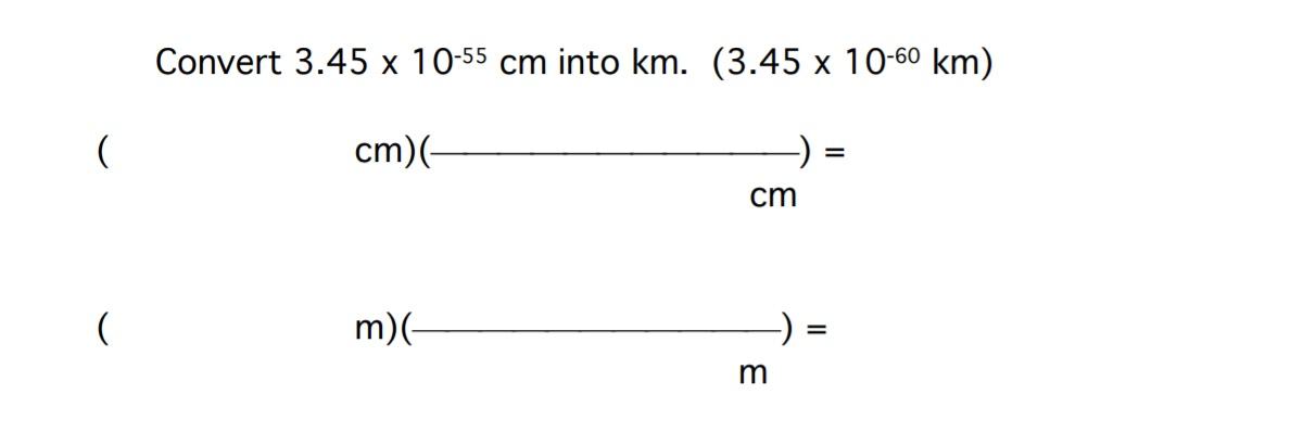 3.84 x 10 5 km to m