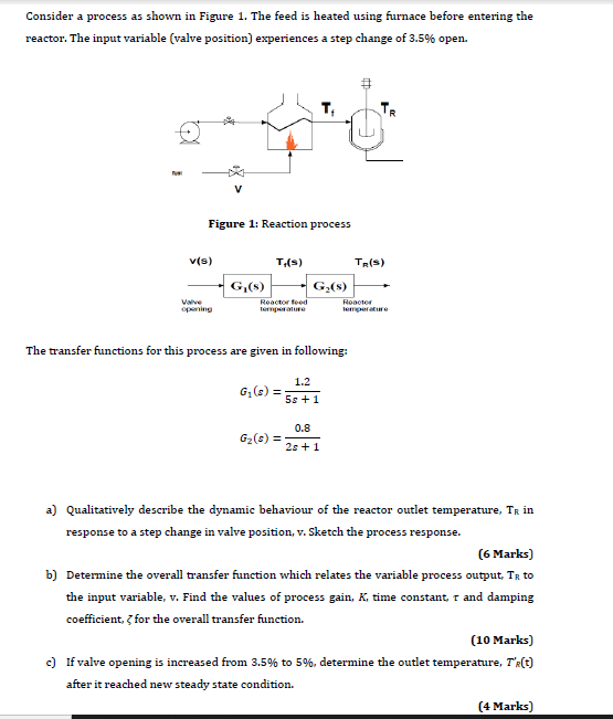 Solved Consider a process as shown in Figure 1. The feed is | Chegg.com