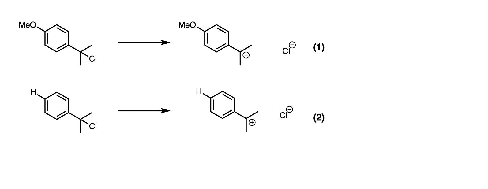 Solved AssignmentOf The Two Unimolecular Reactions Shown, | Chegg.com