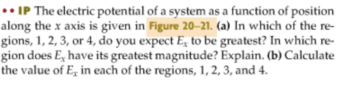 Solved • IP The electric potential of a system as a function | Chegg.com