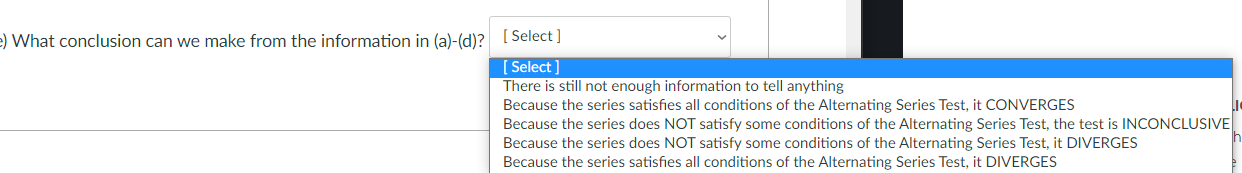 Solved Question 3 1 pts Question: Does the series § (-1)" | Chegg.com