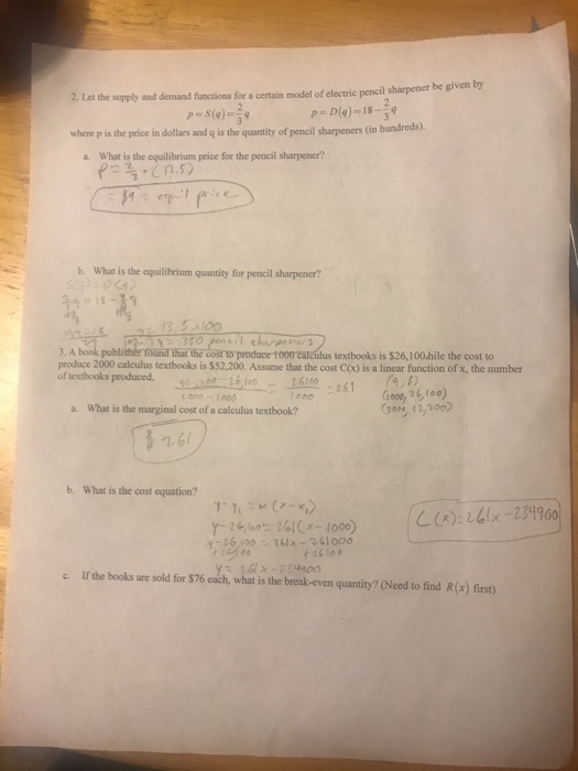 Solved 2. Let the supply and demand functions for a certain | Chegg.com