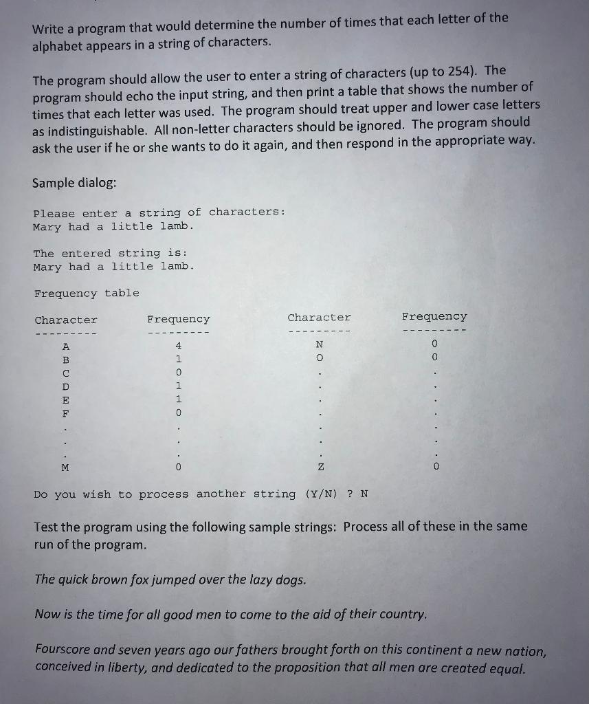 Solved assembly language using dosbox write a program that chegg