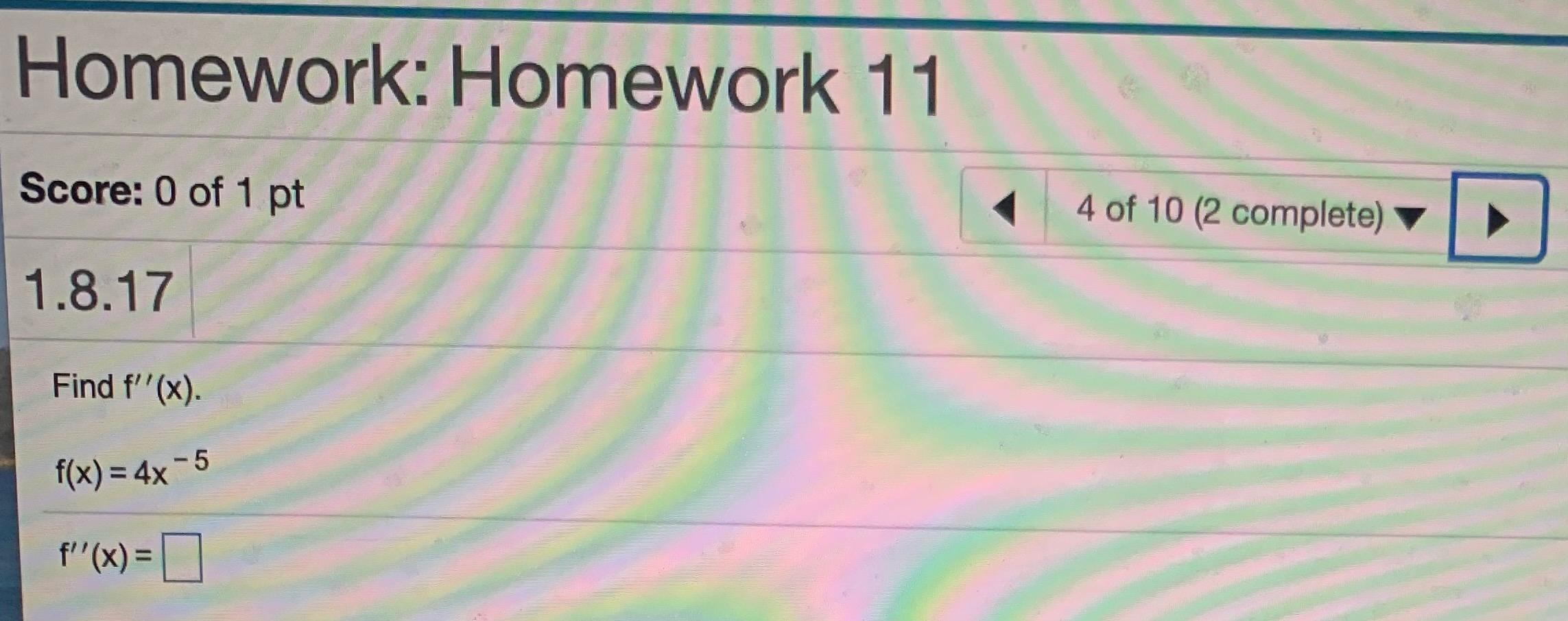Solved Homework: Homework 11 Score: 0 of 1 pt 4 of 10 (2 | Chegg.com