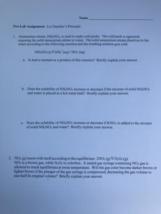 Solved Ammonium nitrate, H_4NO_3 is used to make cold pack.