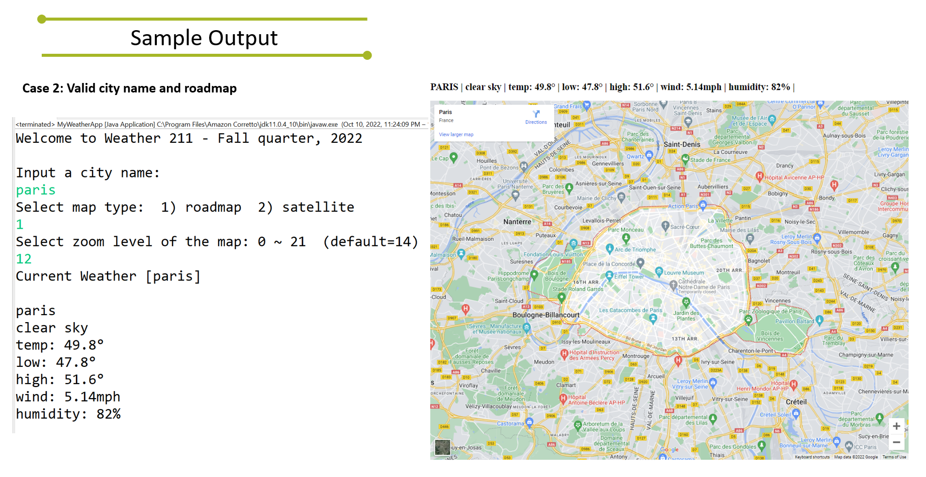 Using Java; Use a google API key to Create three | Chegg.com