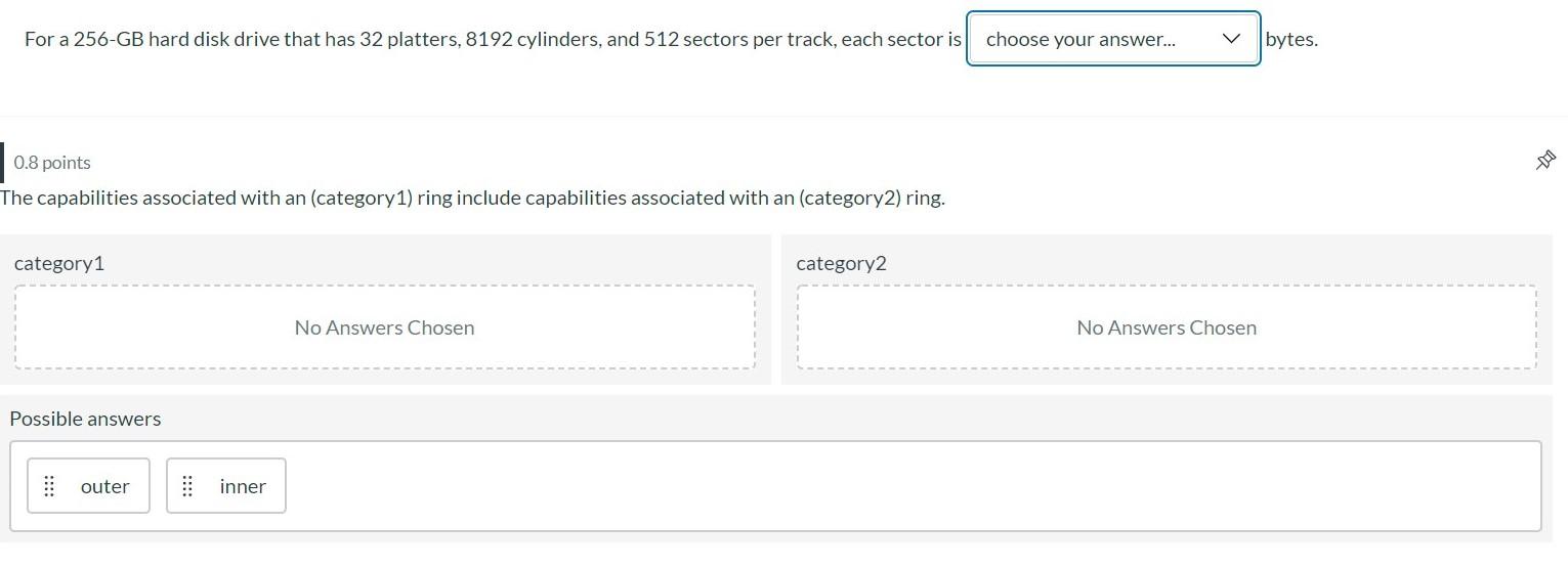 Solved For a 256-GB hard disk drive that has 32 platters, | Chegg.com