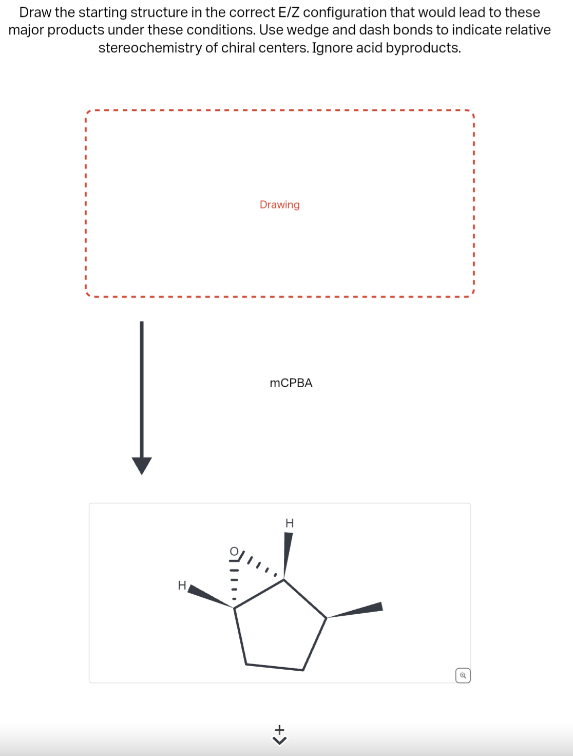 Solved Draw the starting structure in the correct E/Z | Chegg.com