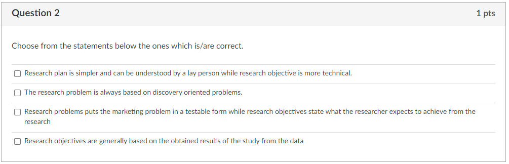 Solved Choose From The Statements Below The Ones Which | Chegg.com