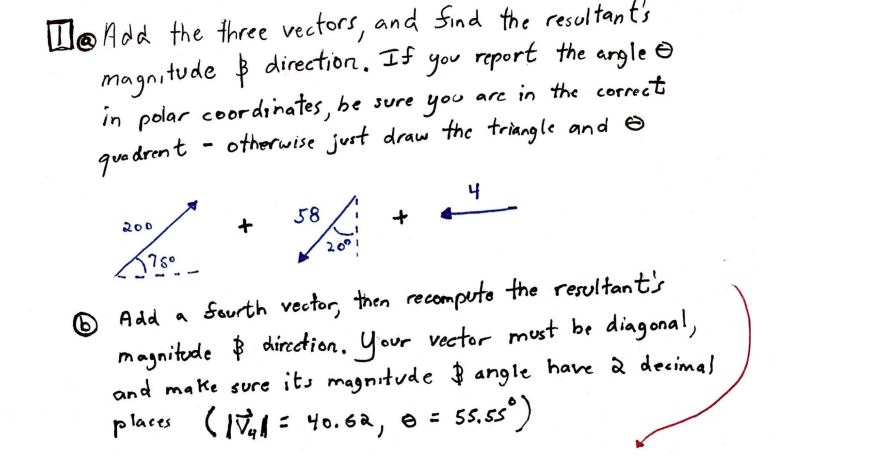 Solved 1 Add The Three Vectors And Find The Resultant S Chegg Com