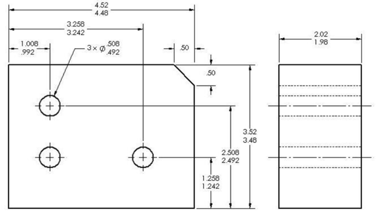 Solved Convert this coordinate dimensioned drawing below | Chegg.com