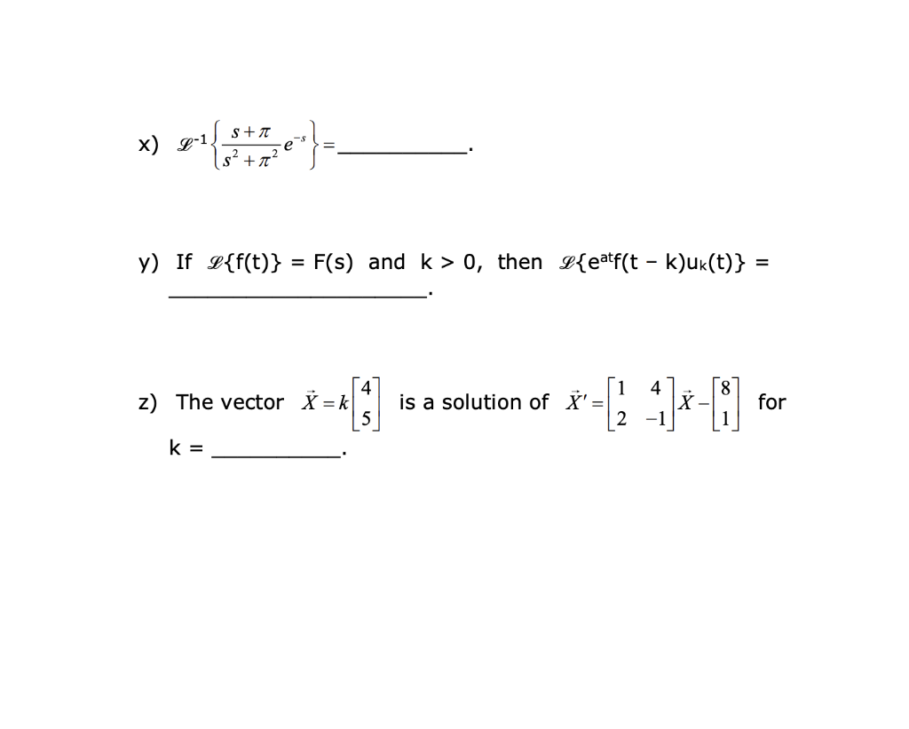 Solved S X L 1 E E Y If L F T F S And K 0 Th Chegg Com